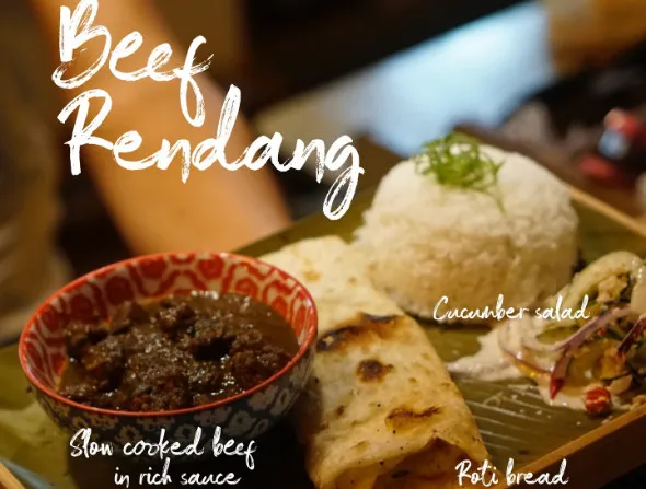 Menu Choice of Malaysian Beef Rendang at Lokal Hotels Dauin